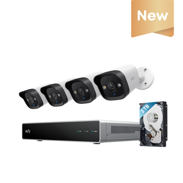 eufy PoE NVR Security System E40 with Bullet PoE Cams, NVR S4 and 2 TB HDD – eufy security supplied in Muscat, Oman