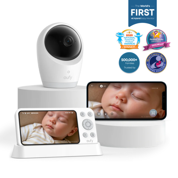 eufy Baby Monitor E21 4K Camera with Pan, Tilt and 8x Zoom – eufy security supplied in Muscat, Oman