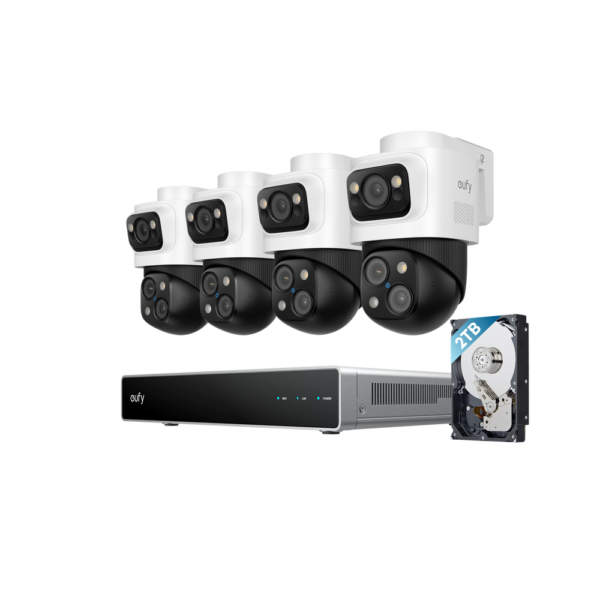 eufy NVR Security System S4 Max with 4 PTZ-Bullet PoE Cams and 2 TB HDD – eufy security supplied in Muscat, Oman